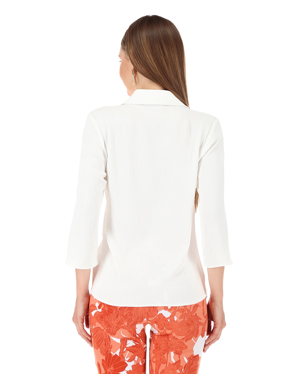 Blusa manga larga para mujer
