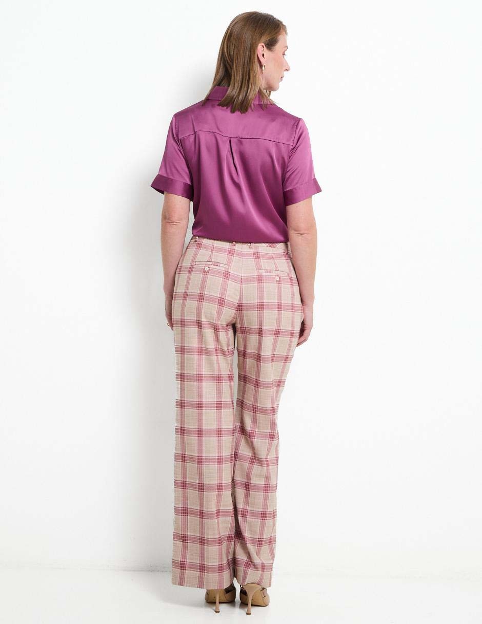 Pantalón de vestir amplio para mujer 4