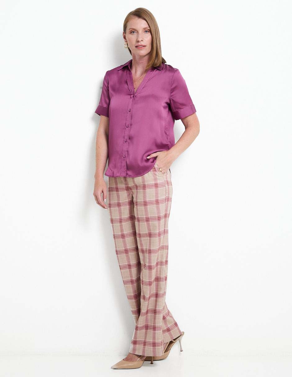 Pantalón de vestir amplio para mujer 3
