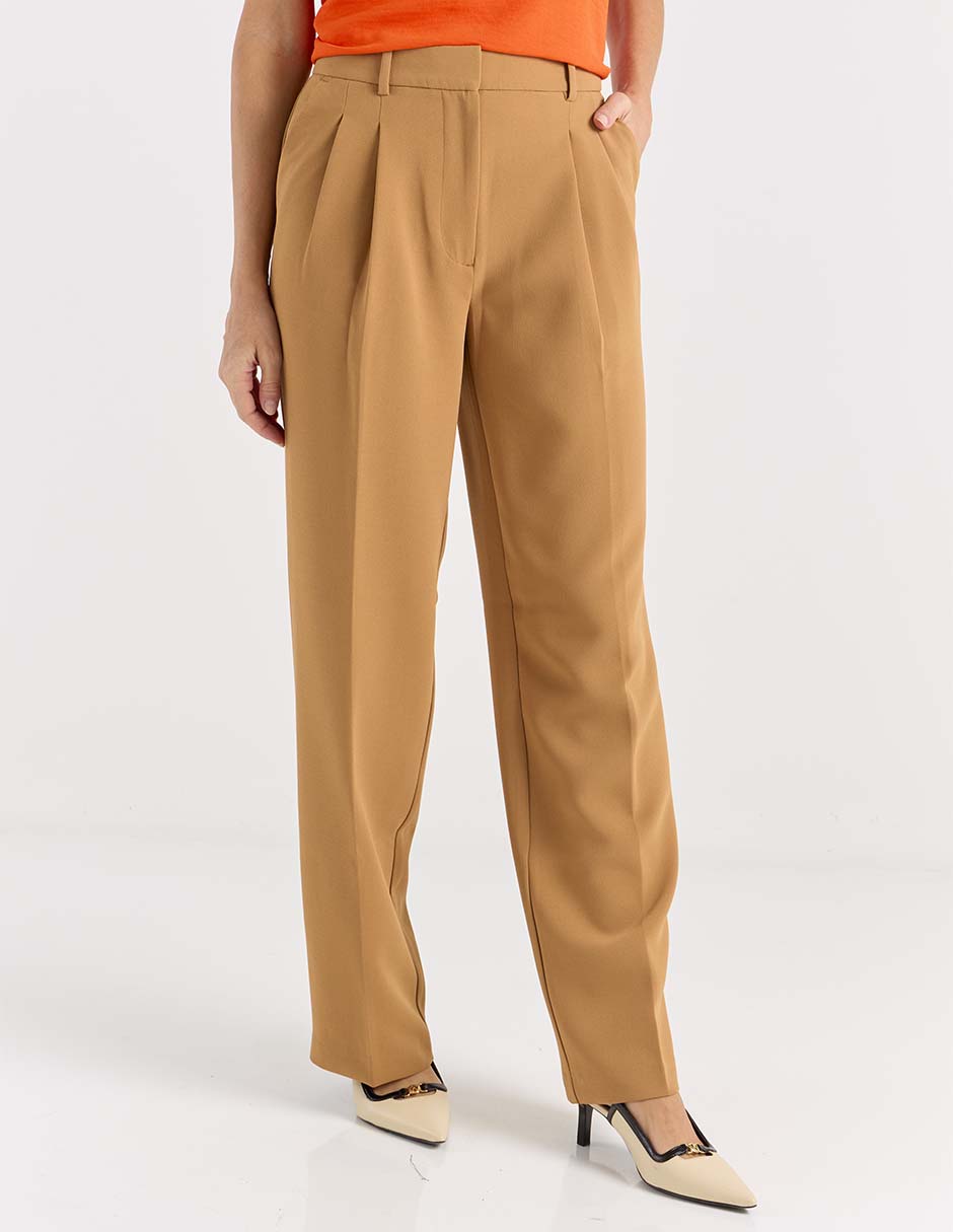 Pantalón de vestir straight para mujer Pantalón de vestir straight para mujer