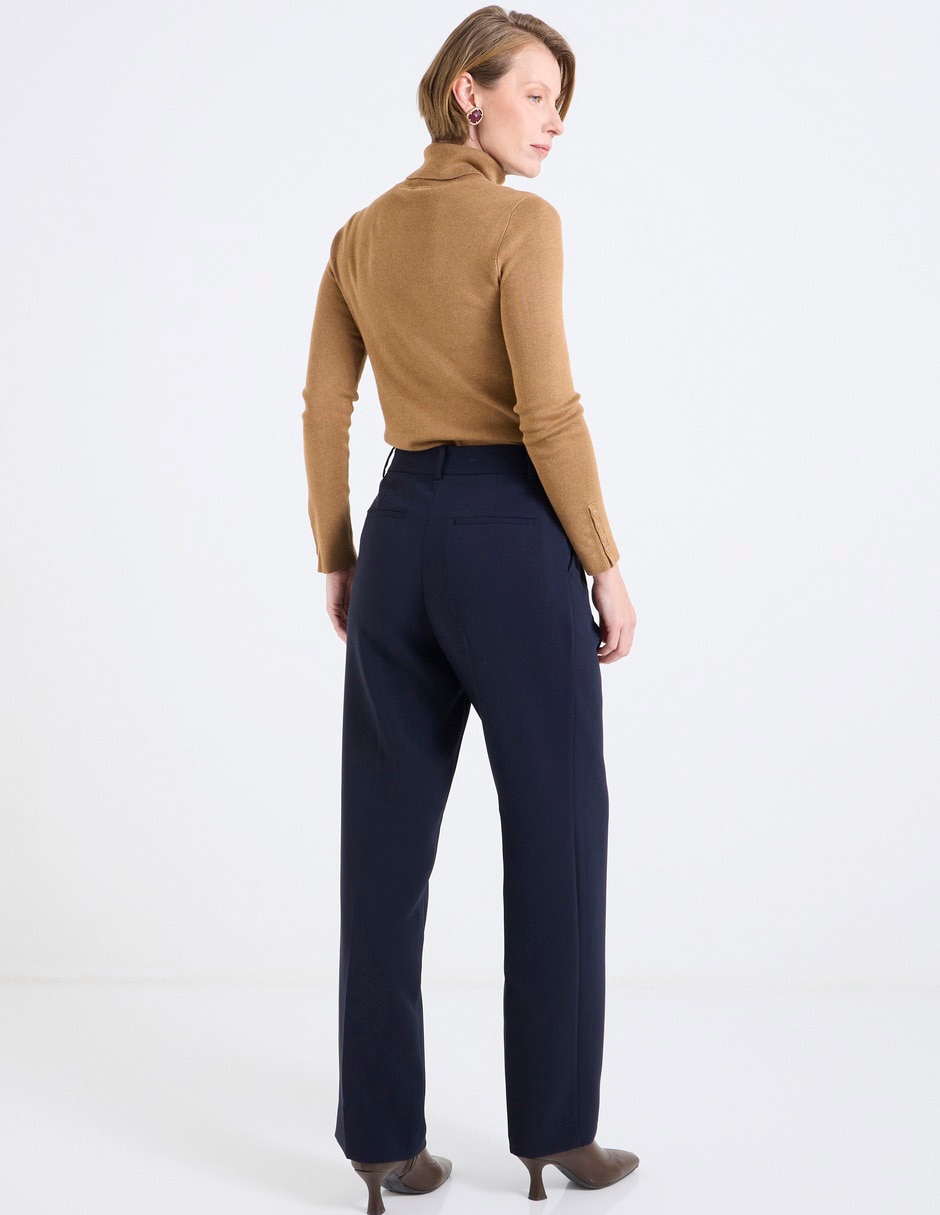 Pantalón de vestir straight para mujer 4