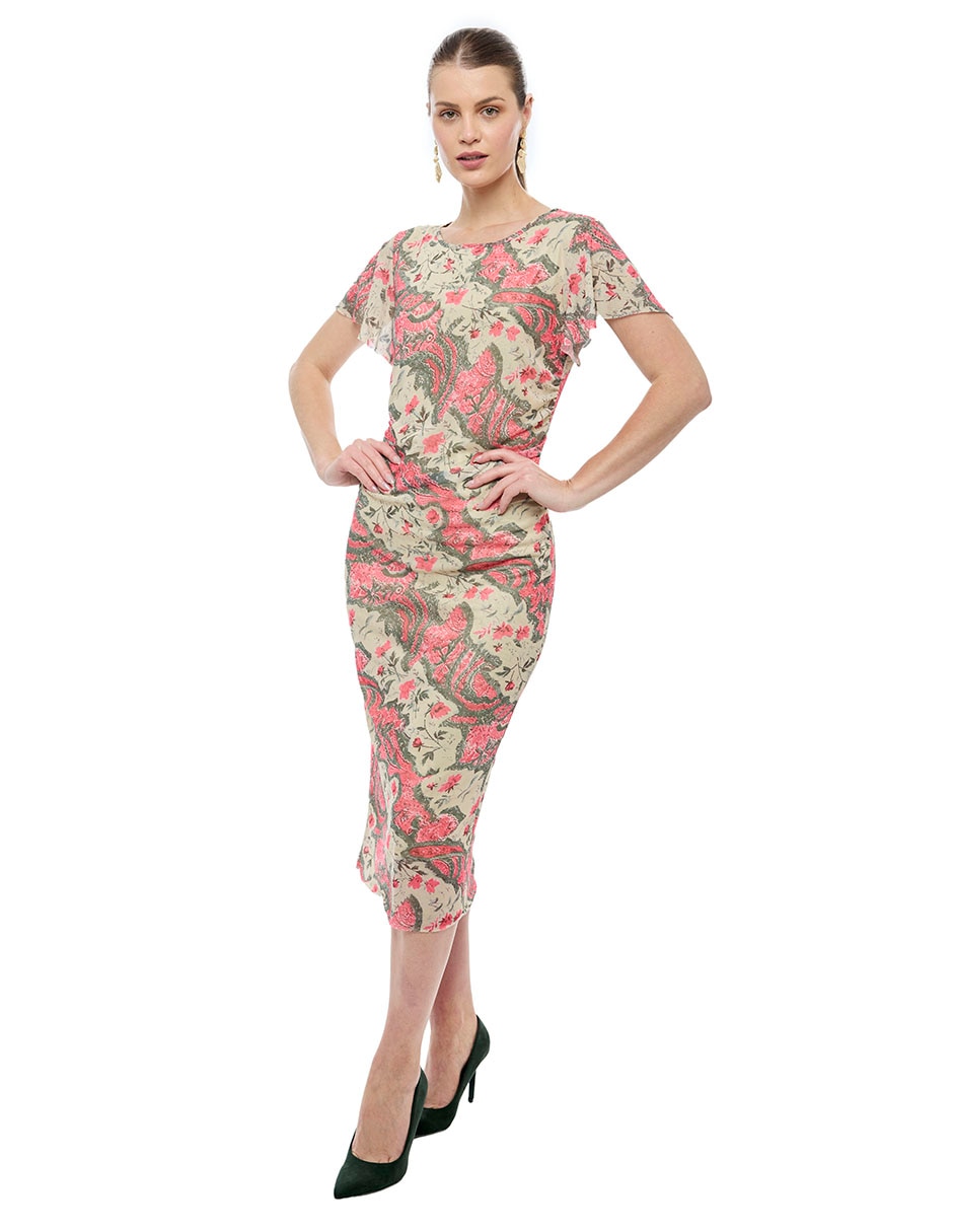 Vestido midi formal para mujer