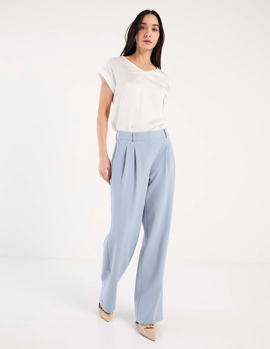 Pantalón de vestir straight para mujer
