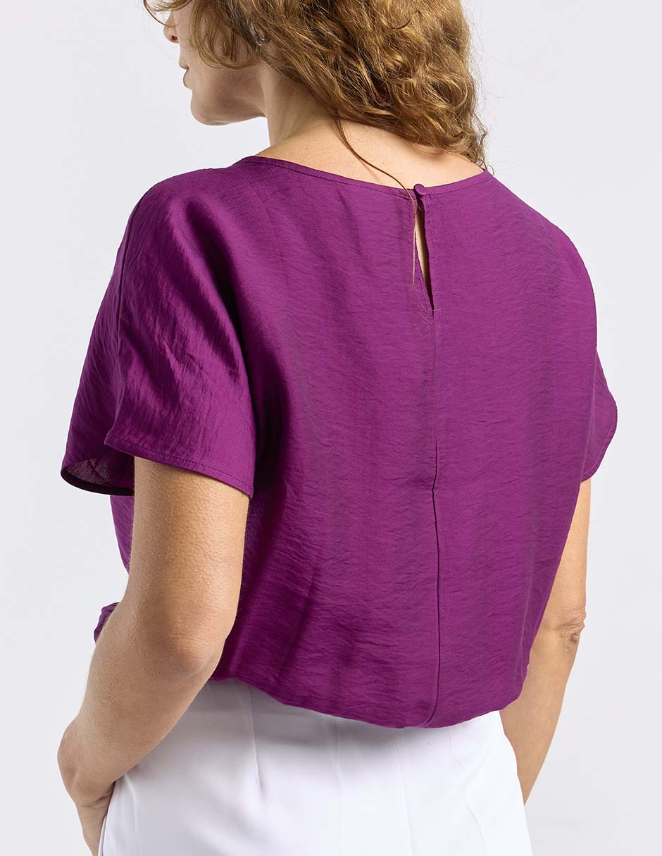 Blusa Liz& manga corta para mujer 10