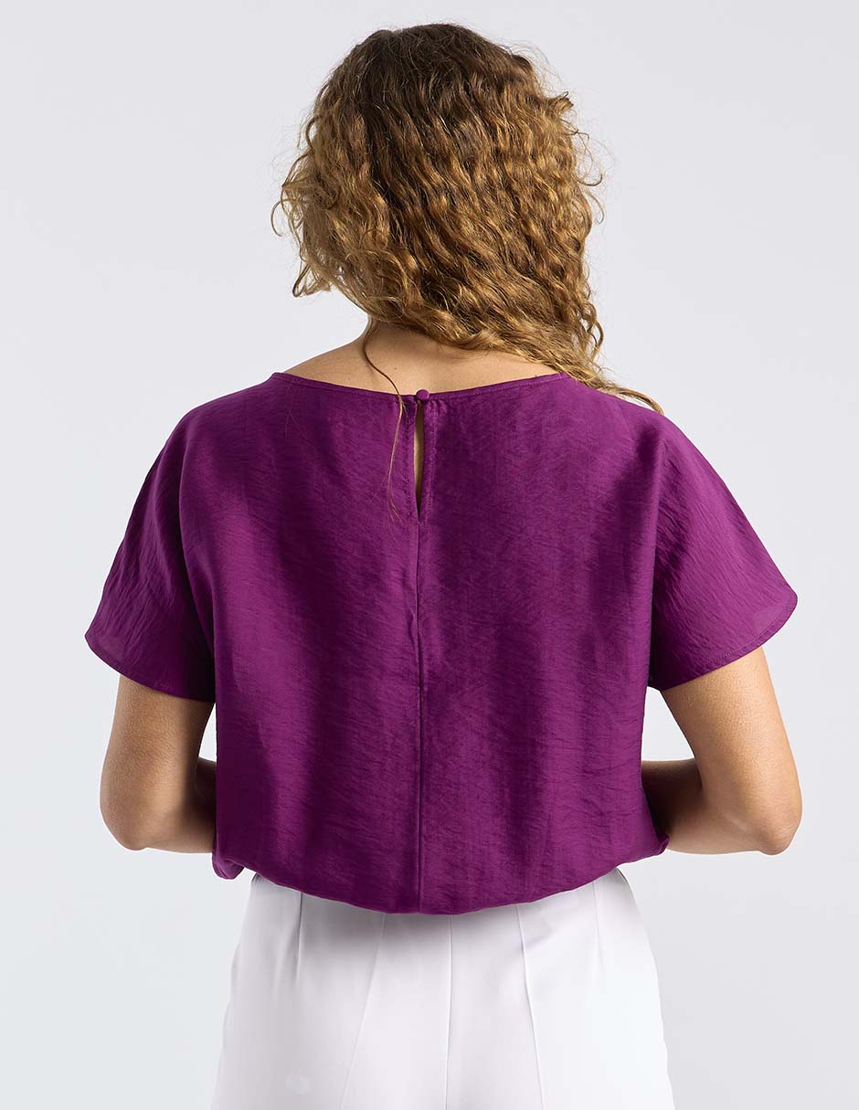 Blusa Liz& manga corta para mujer 11