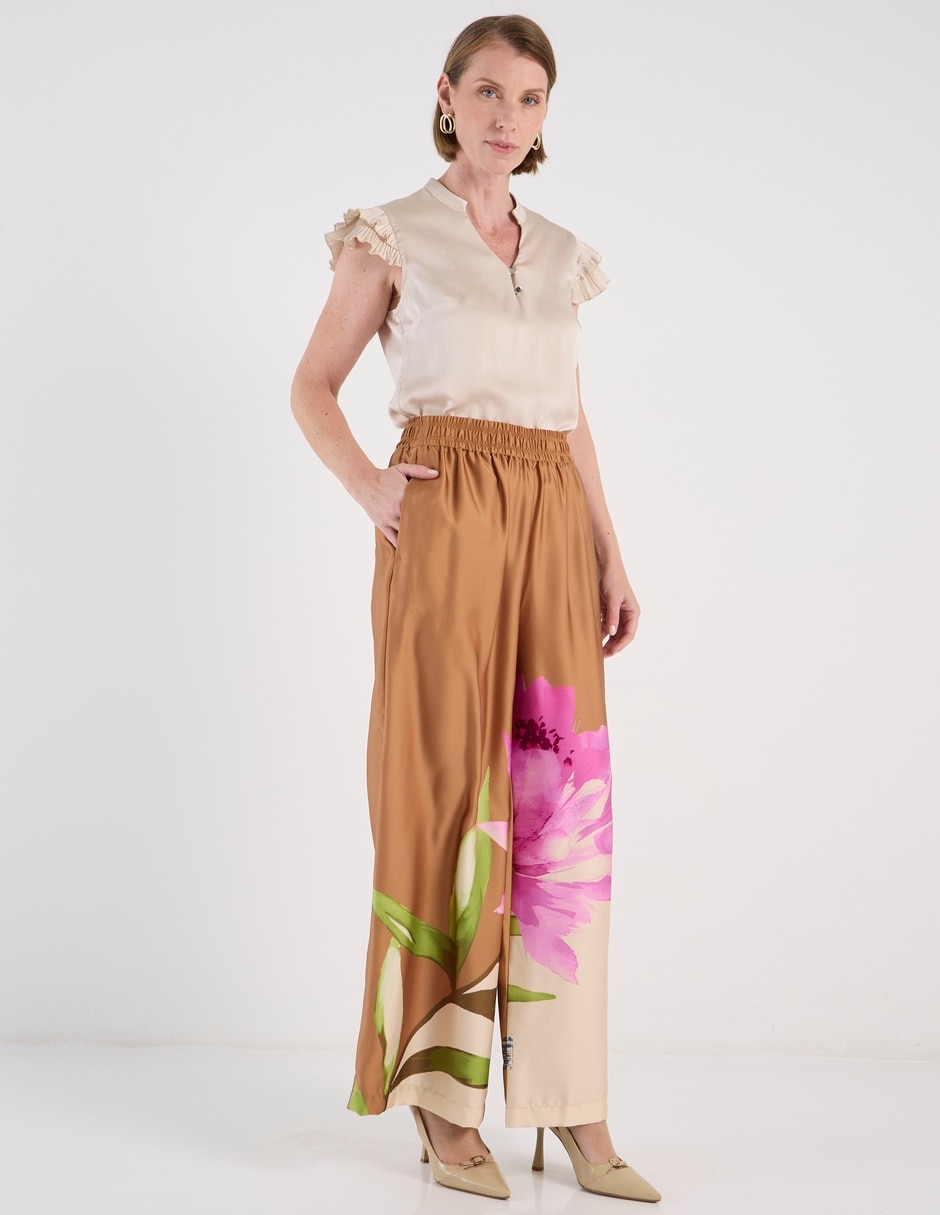 Pantalón amplio para mujer 4