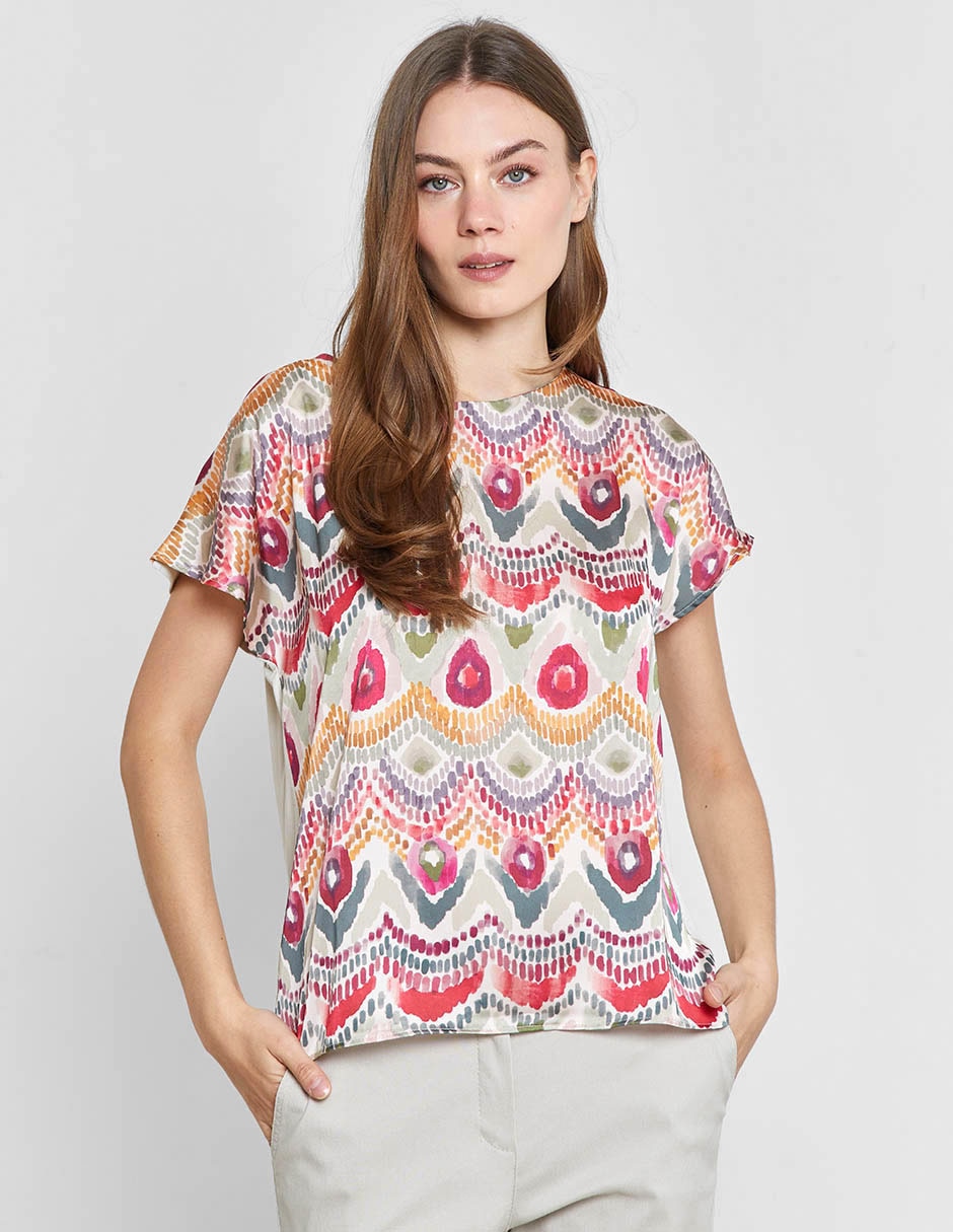 Blusa Valeria By Trucco manga corta para mujer
