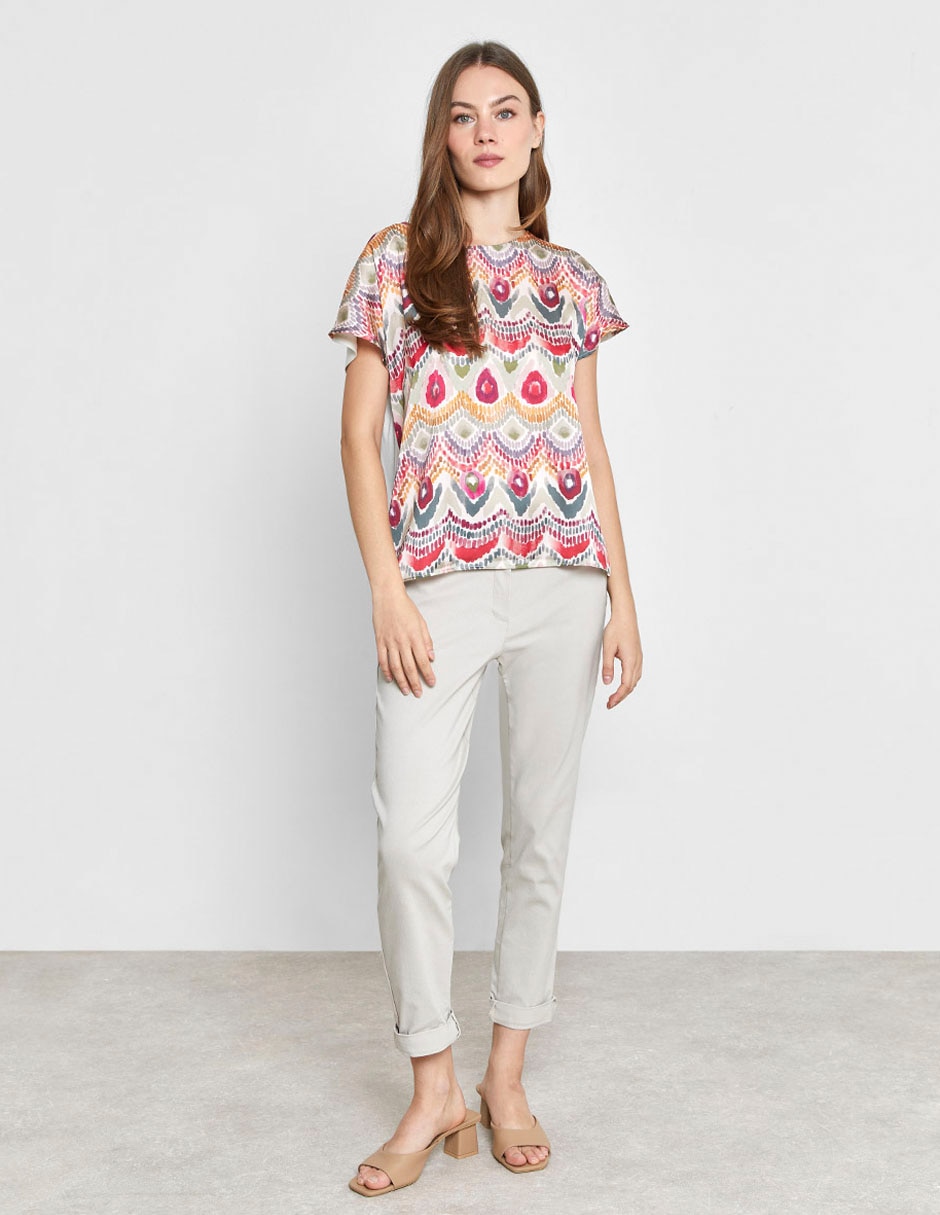 Blusa Valeria By Trucco manga corta para mujer