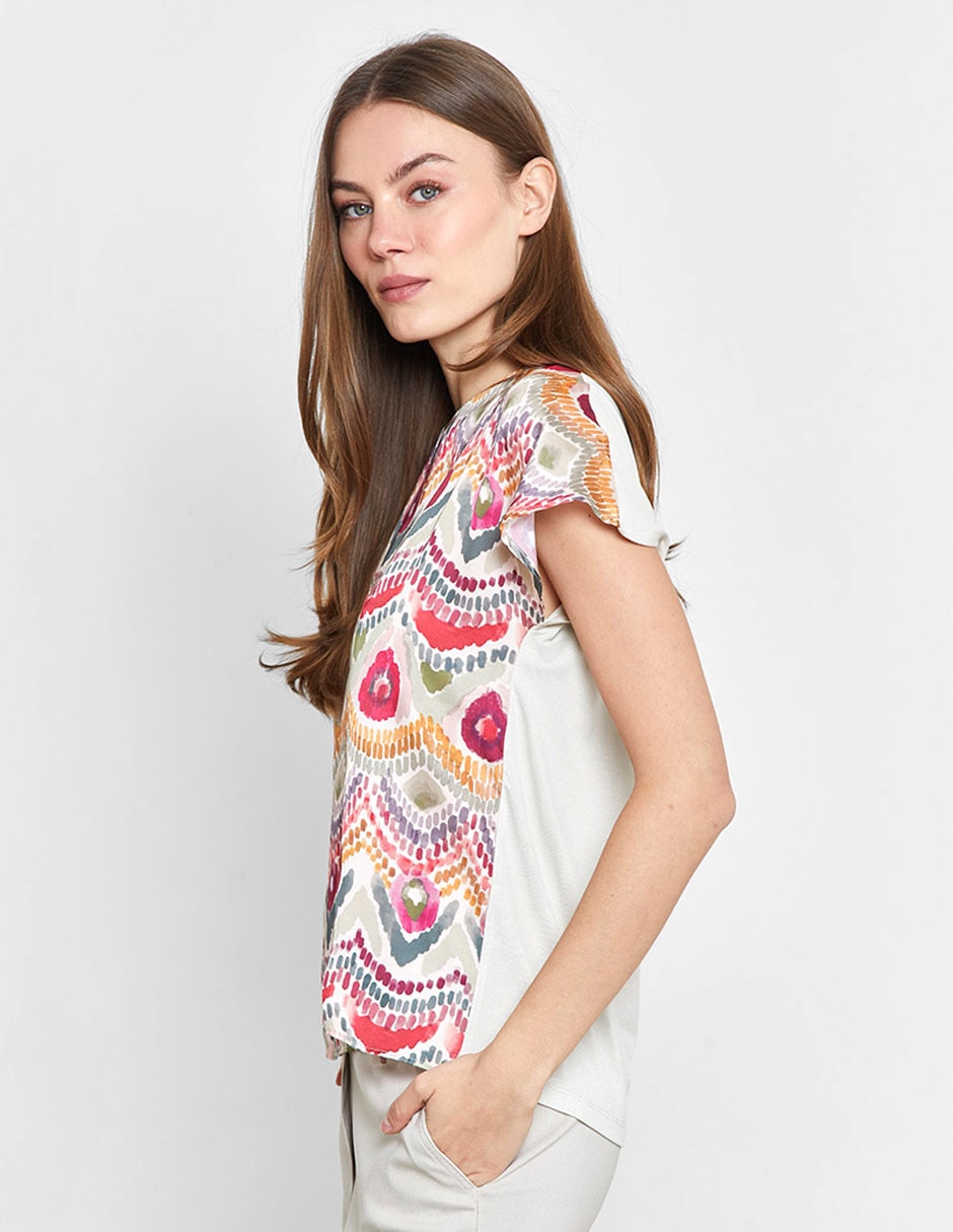 Blusa Valeria By Trucco manga corta para mujer