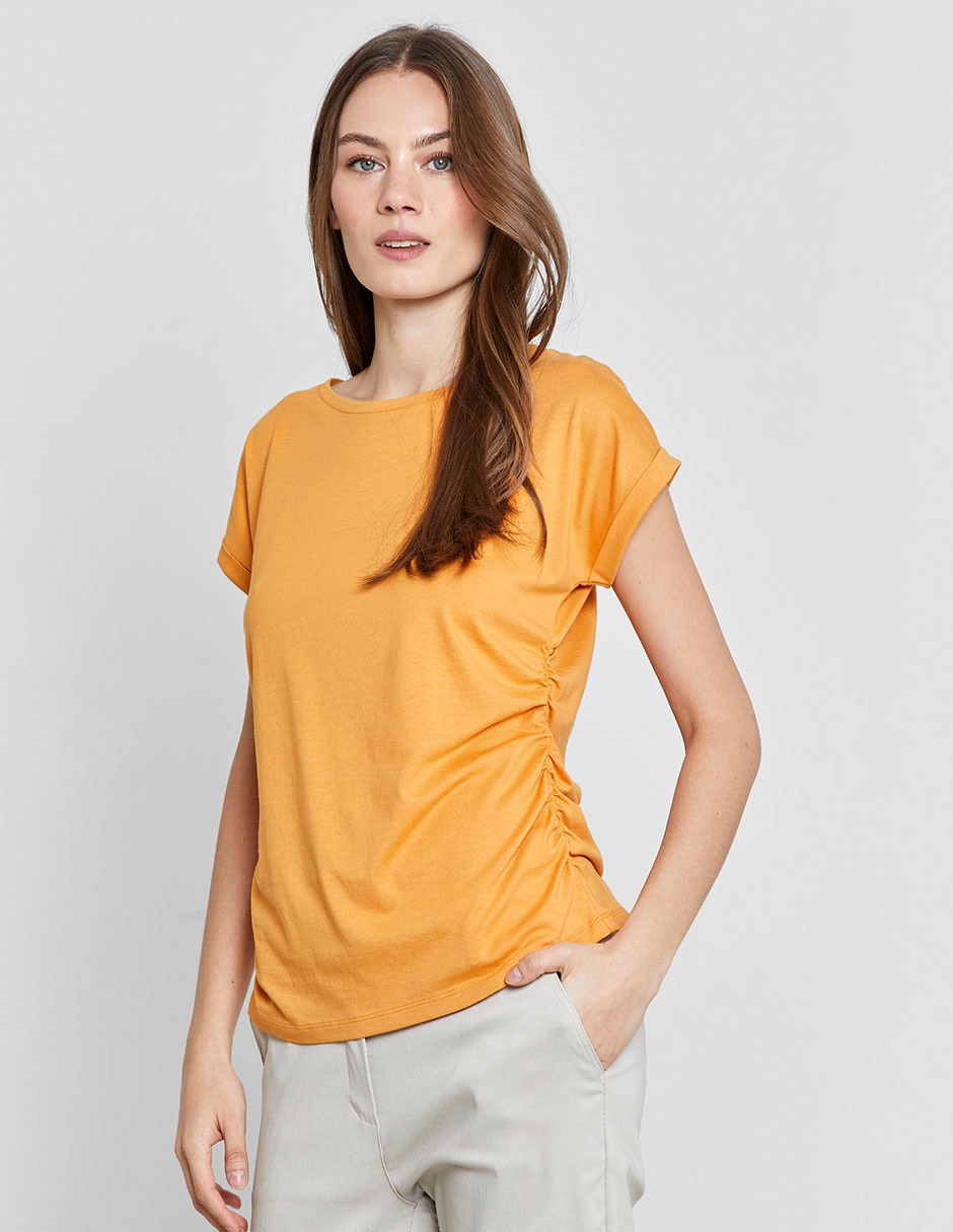 Playera manga corta Valeria By Trucco cuello redondo para mujer