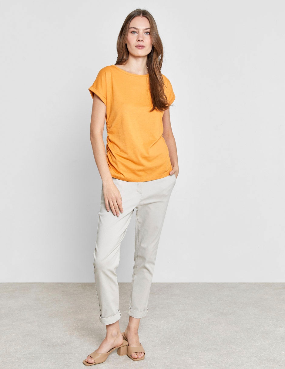 Playera manga corta Valeria By Trucco cuello redondo para mujer