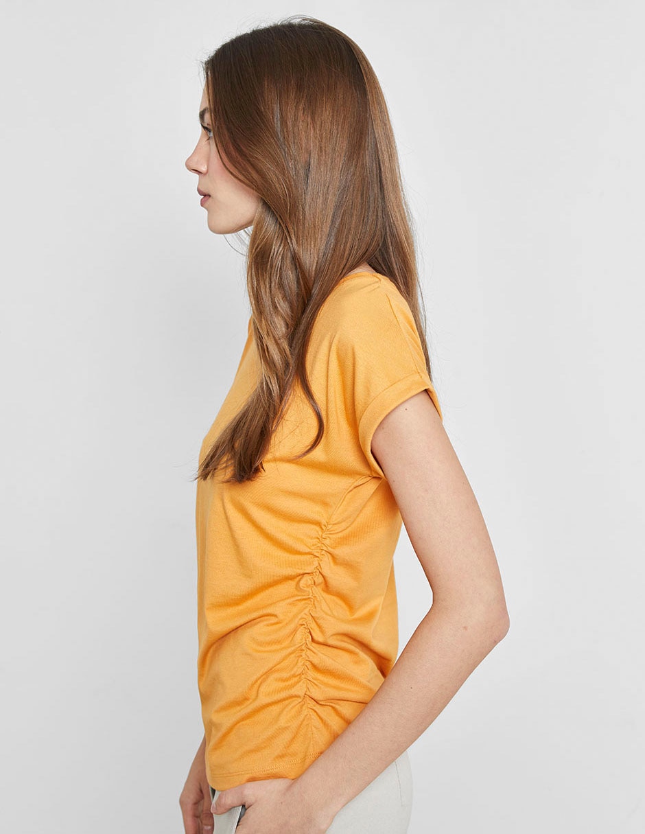 Playera manga corta Valeria By Trucco cuello redondo para mujer