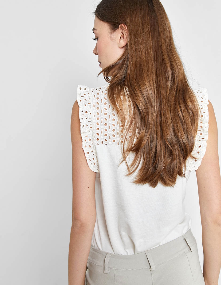 Blusa manga corta para mujer 6