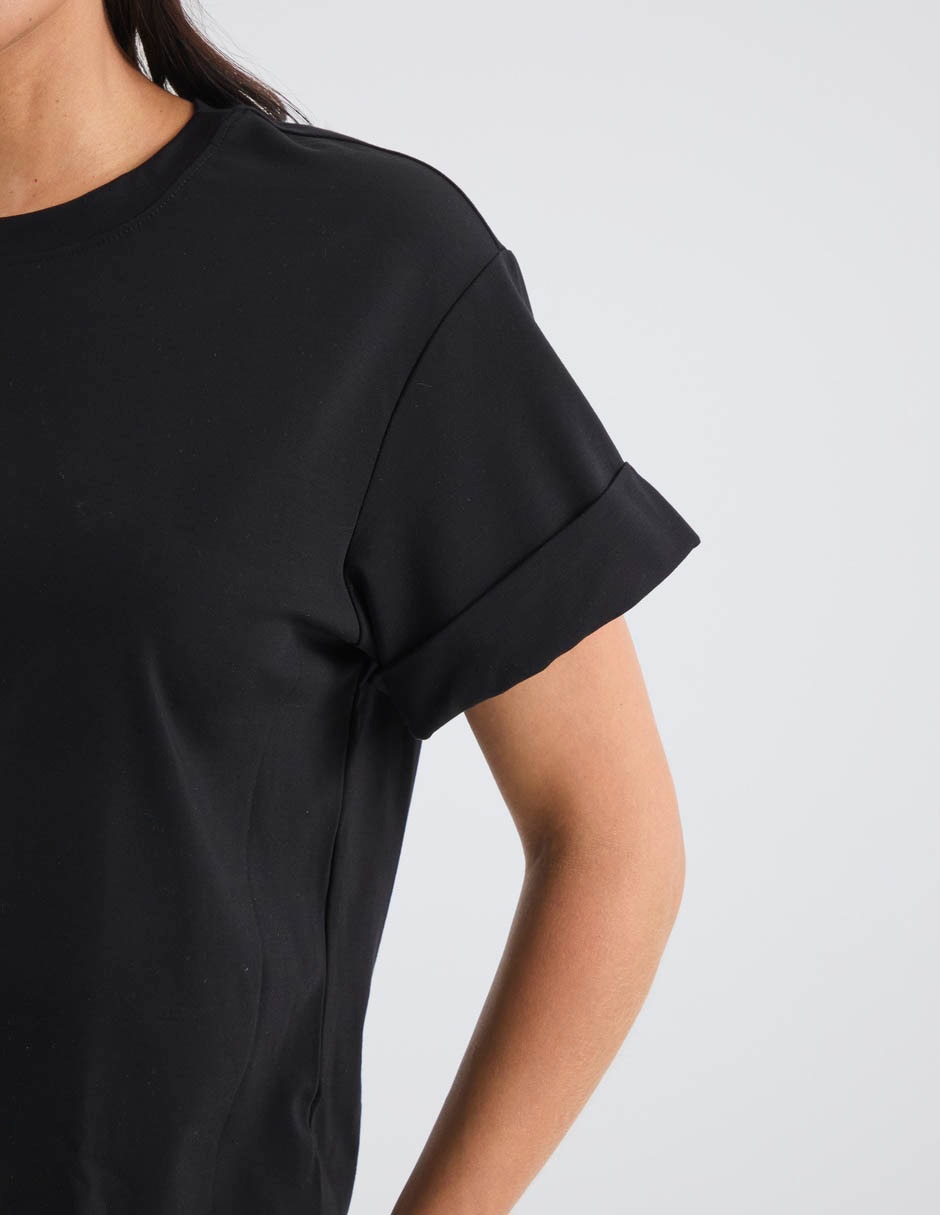 Blusa manga corta liz& cuello redondo para mujer 2