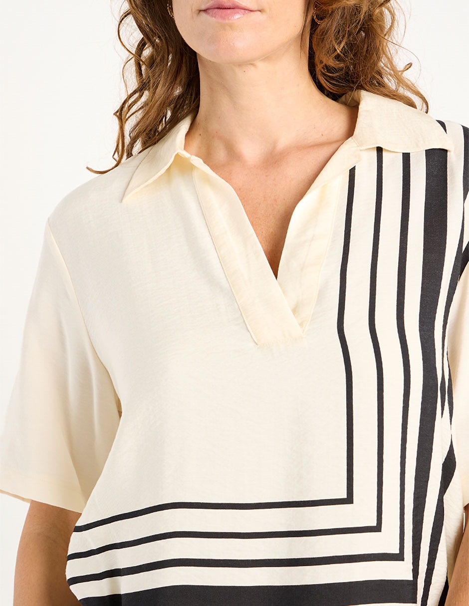 Blusa Liz& manga al codo para mujer 9