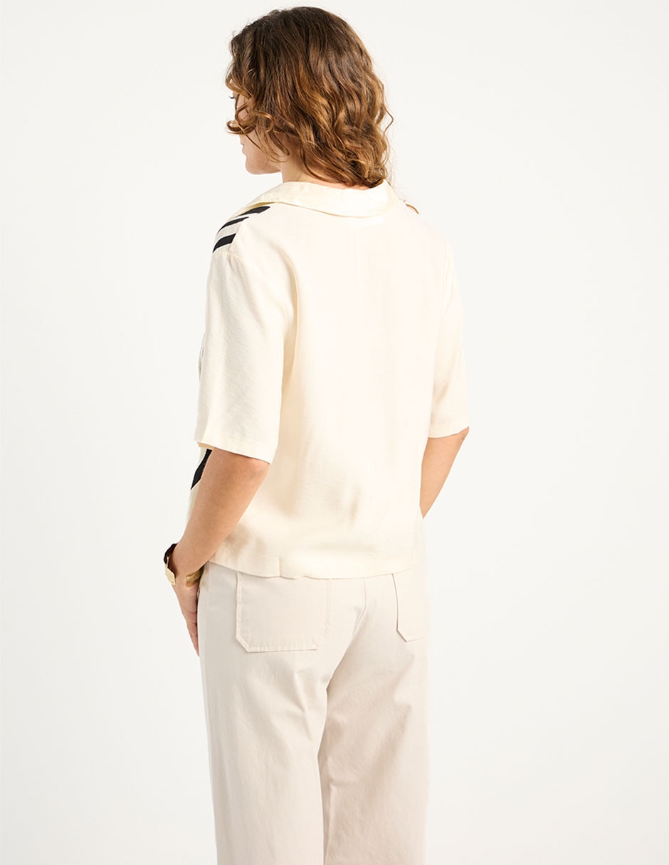 Blusa Liz& manga al codo para mujer 11