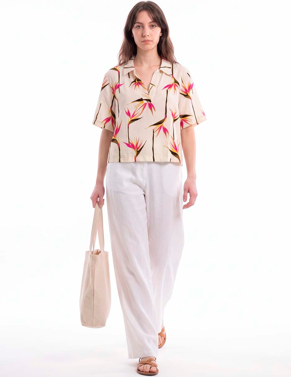 Blusa manga al codo para mujer 3