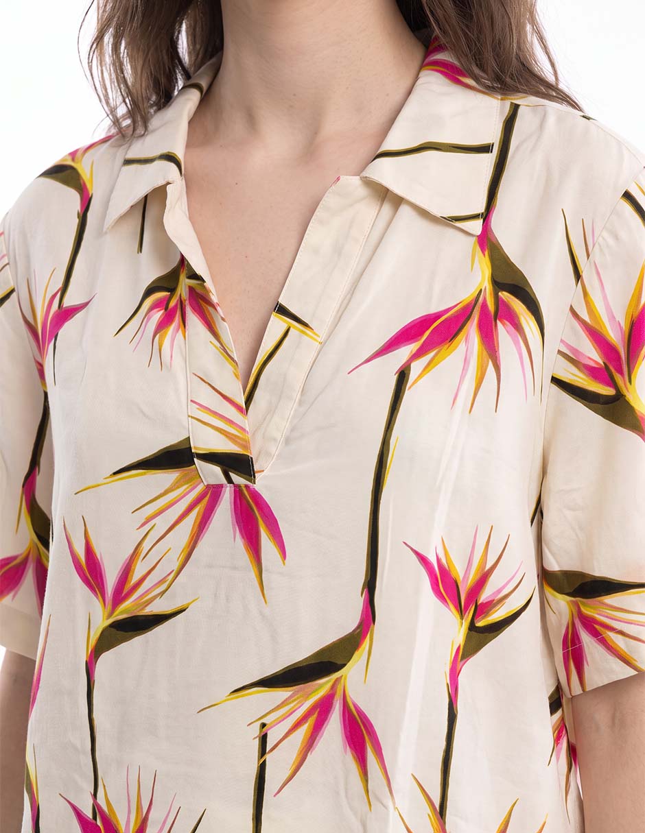 Blusa manga al codo para mujer 4