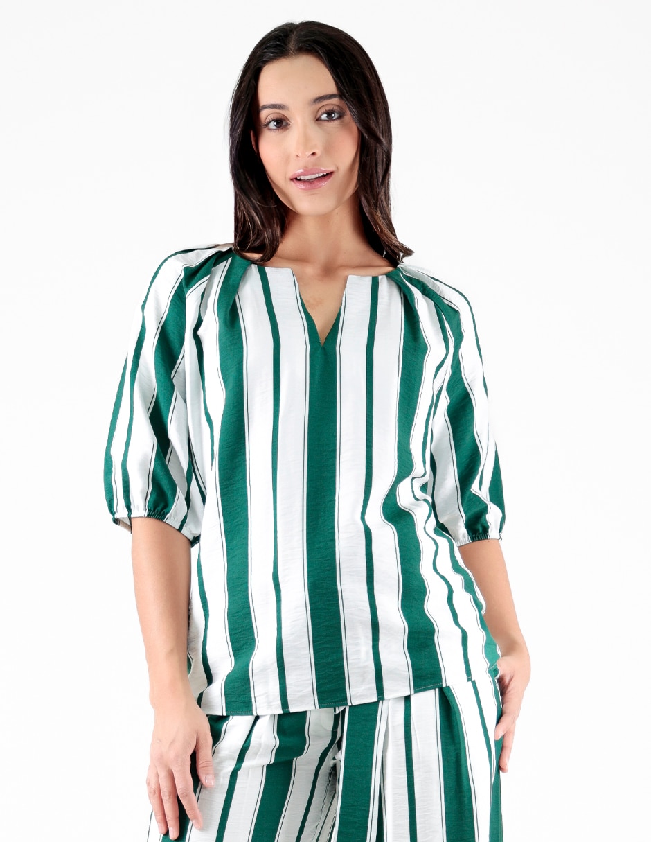 Blusa manga al codo para mujer 1
