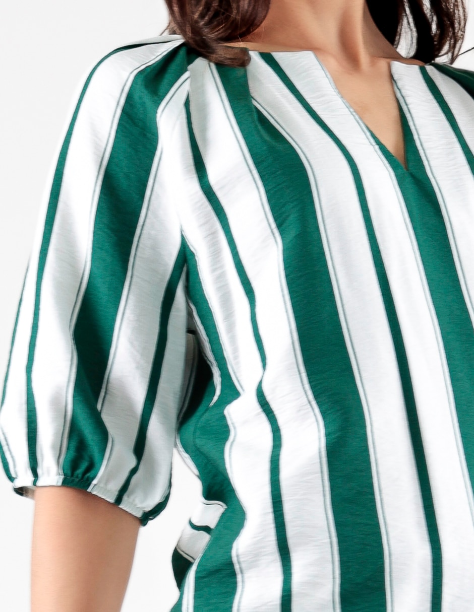 Blusa manga al codo para mujer 7