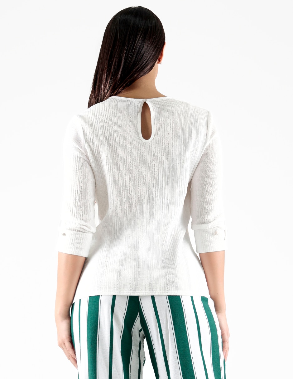 Blusa manga 3/4 para mujer 5