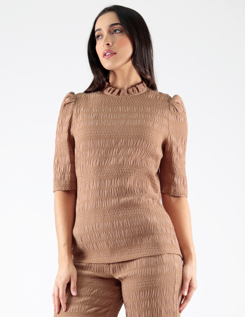 Blusa manga al codo para mujer 1