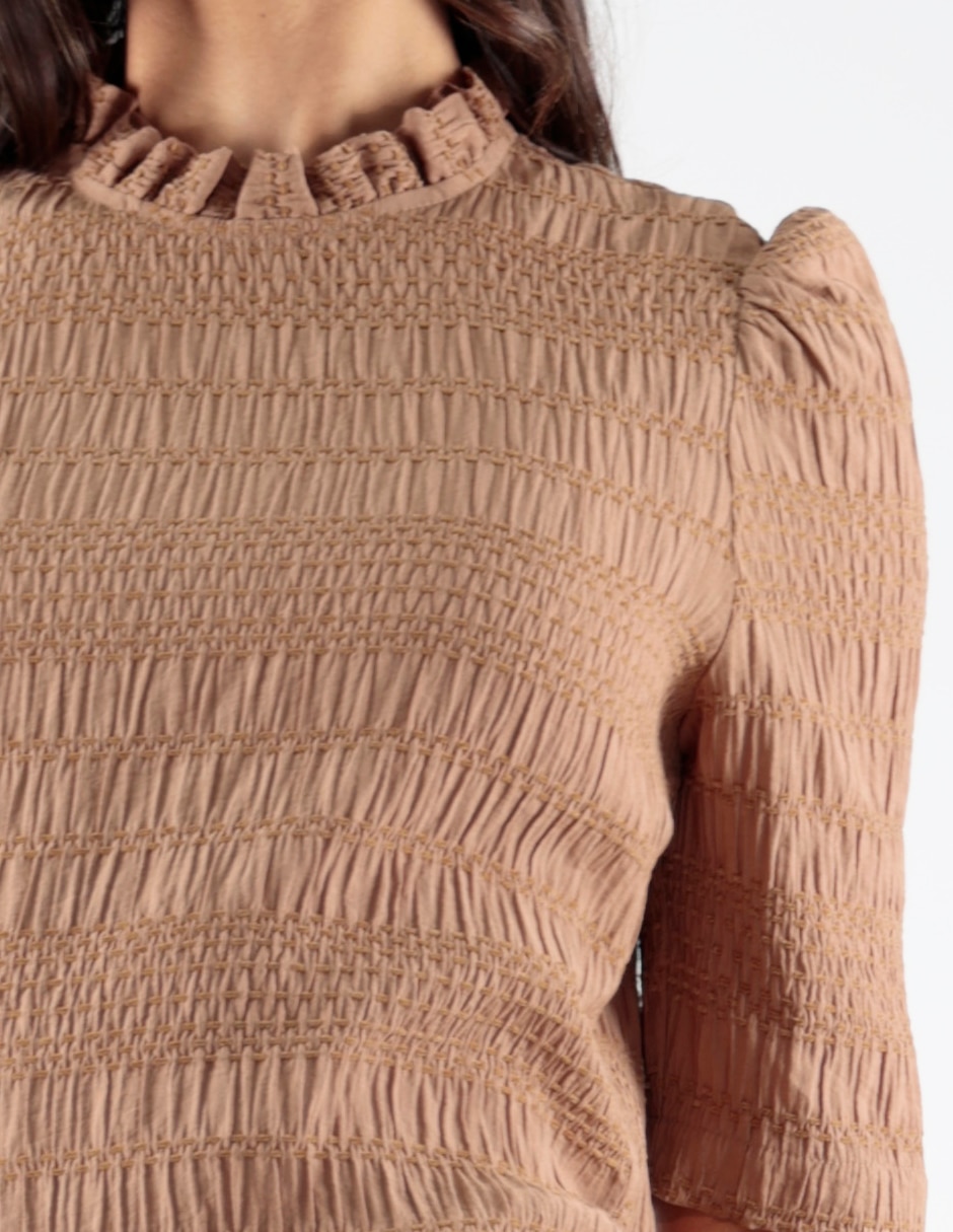 Blusa manga al codo para mujer 7