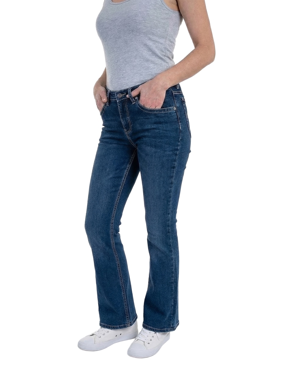 Jeans flare cintura baja Lee para mujer