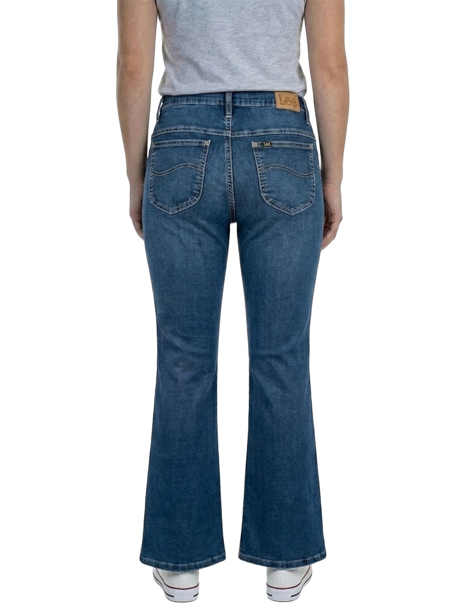 Jeans flare cintura baja Lee para mujer