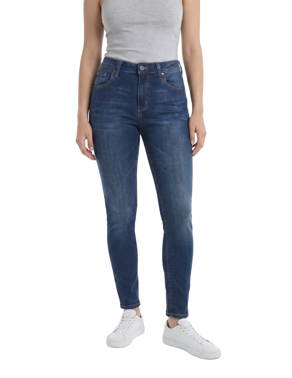 Jeans skinny Lee skinny media cintura para mujer