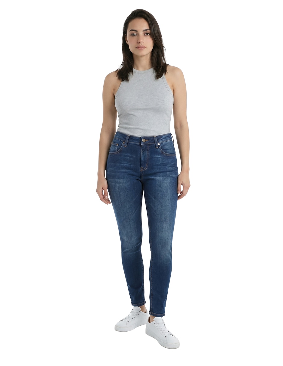 Jeans skinny Lee skinny media cintura para mujer