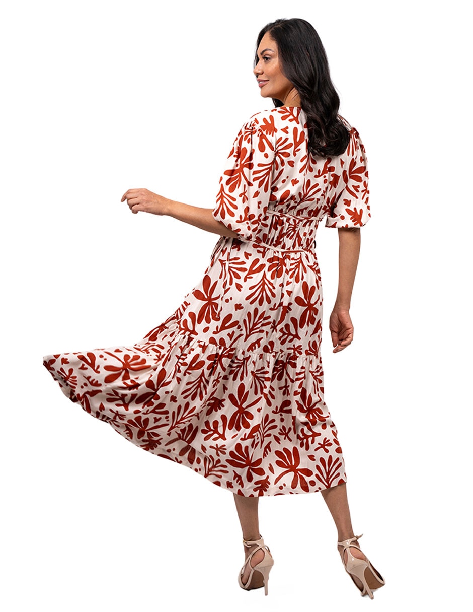 Vestido midi casual para mujer
