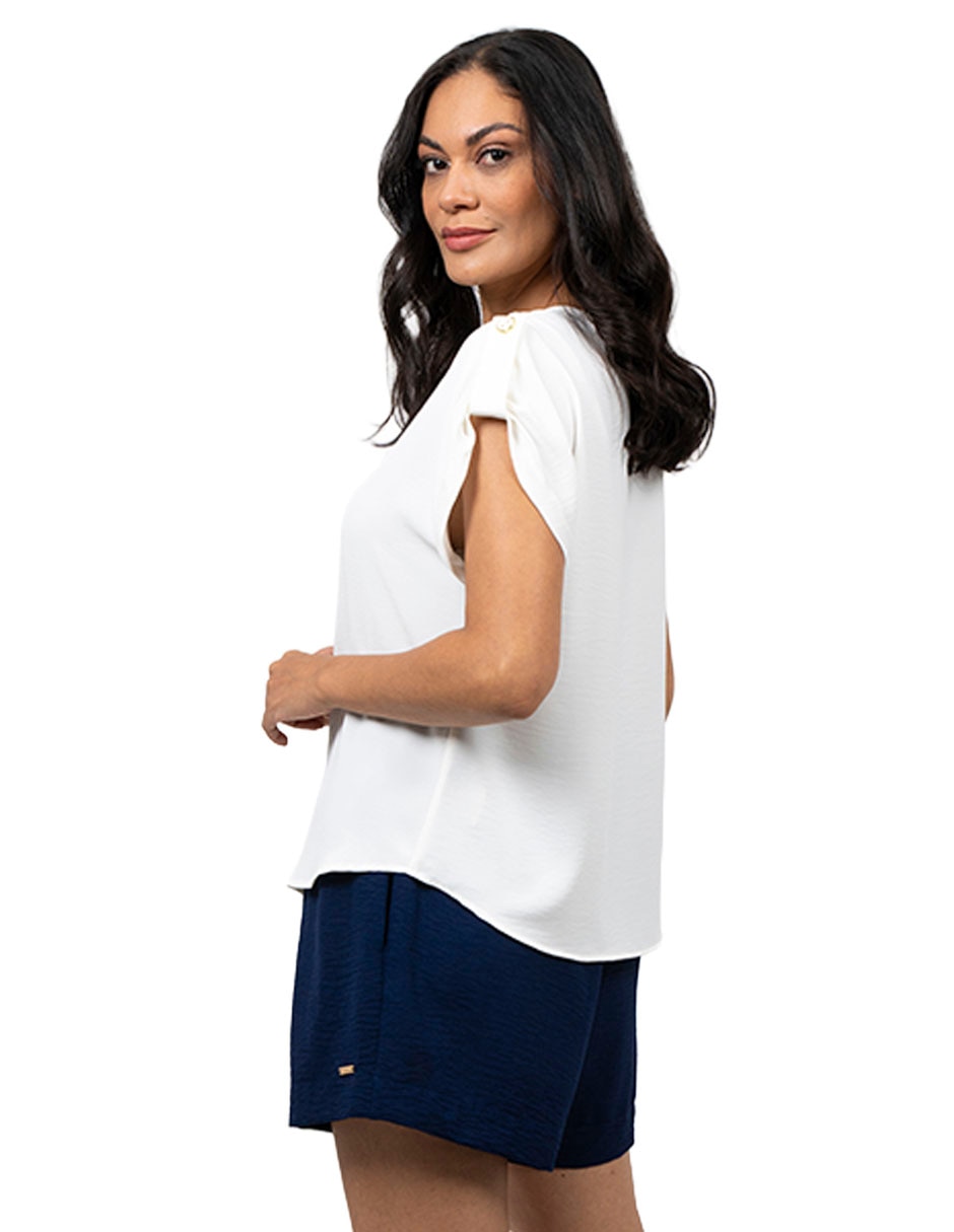 Blusa manga corta para mujer 3