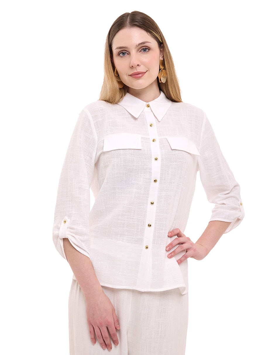 Blusa manga 3/4 para mujer 1