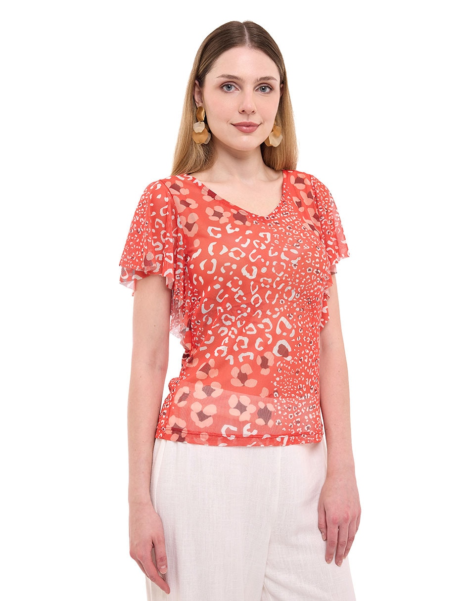 Blusa manga corta para mujer 1