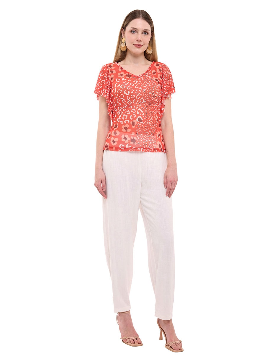 Blusa manga corta para mujer 6