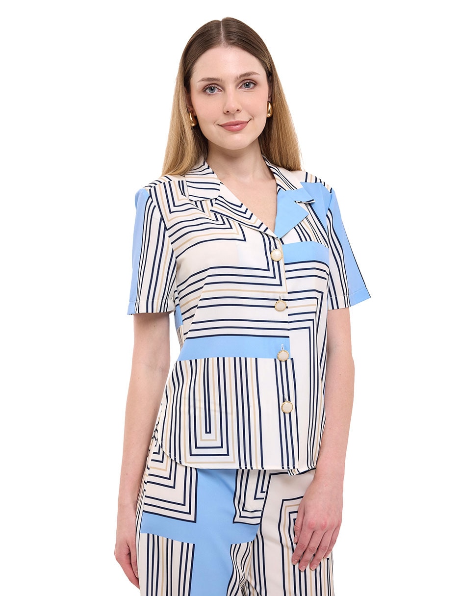 Blusa manga corta para mujer 1