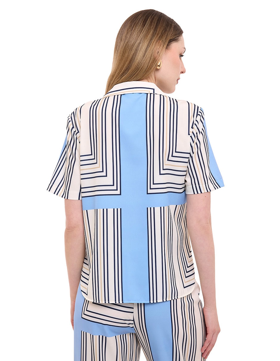 Blusa manga corta para mujer 5