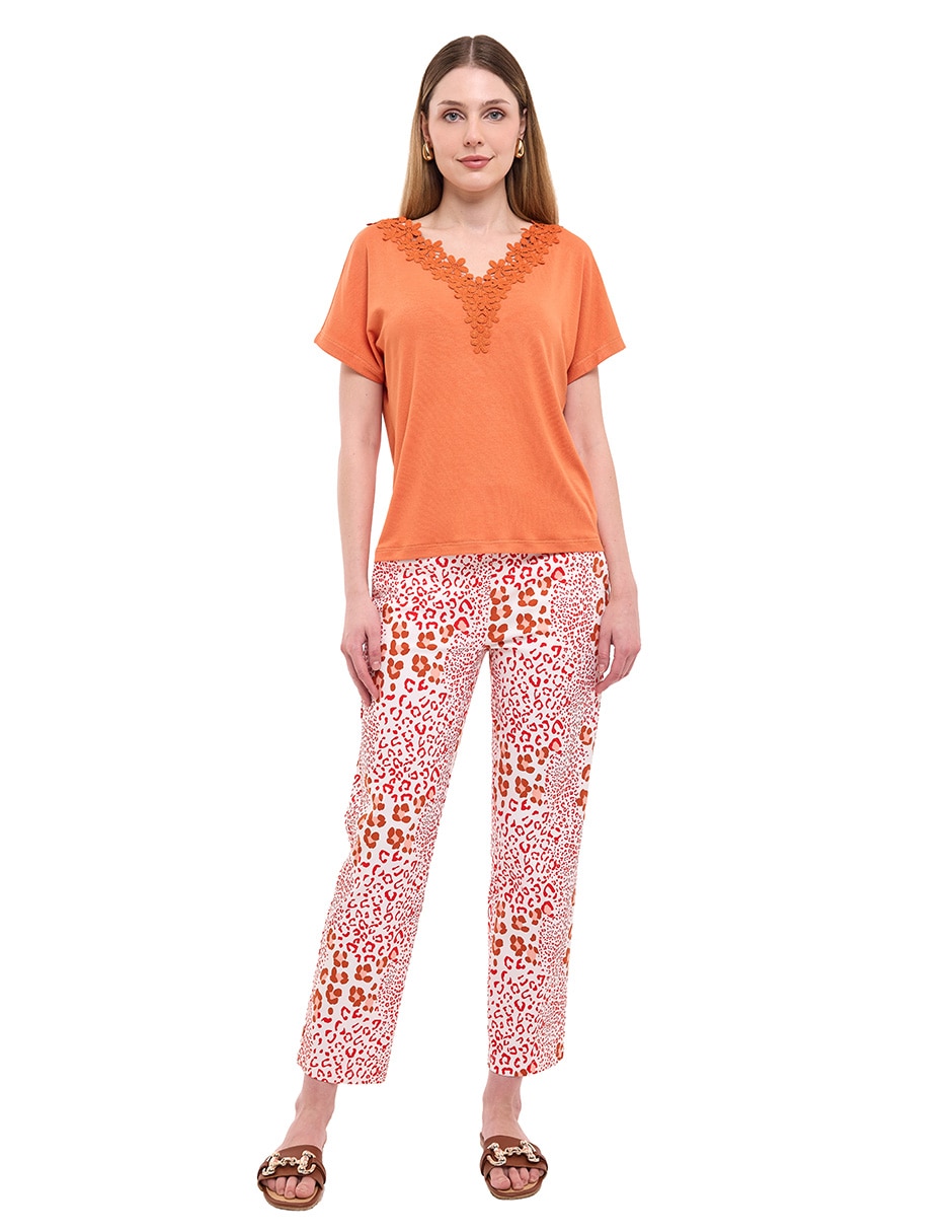 Blusa manga corta para mujer 6