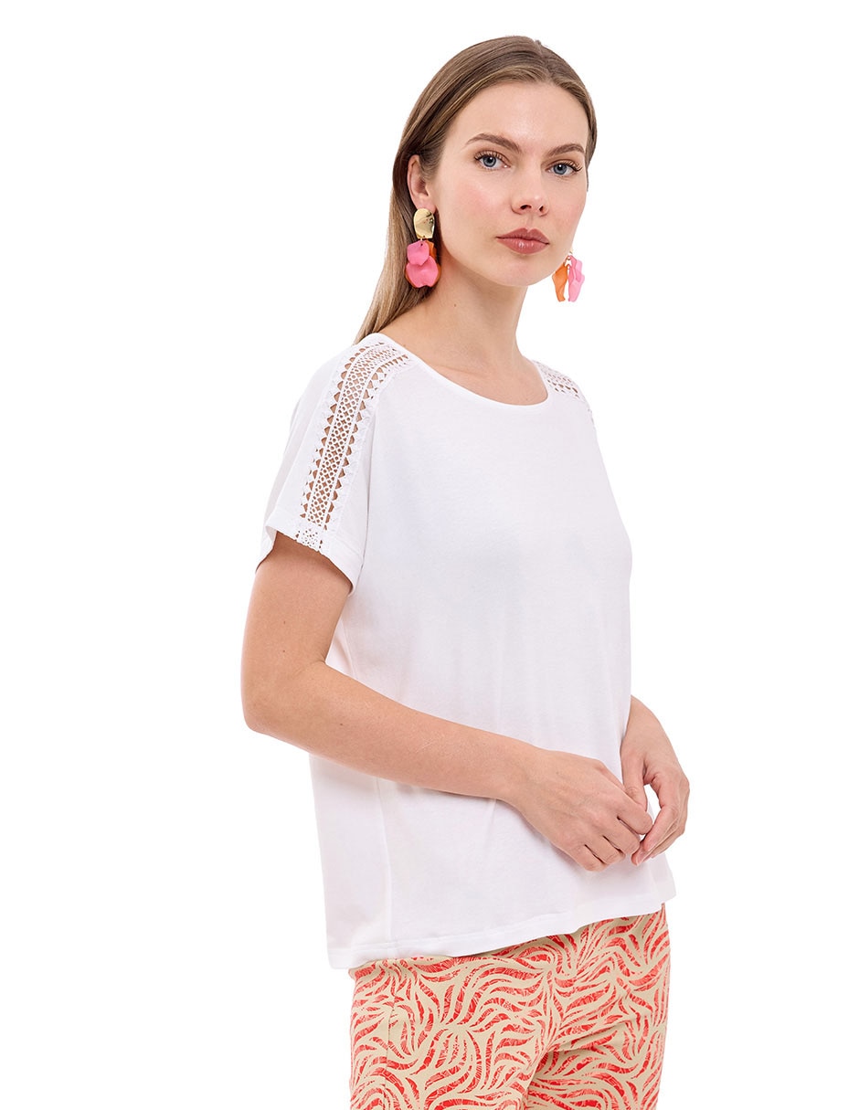 Blusa manga corta para mujer 1