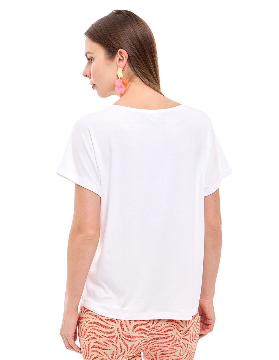Blusa manga corta para mujer 5