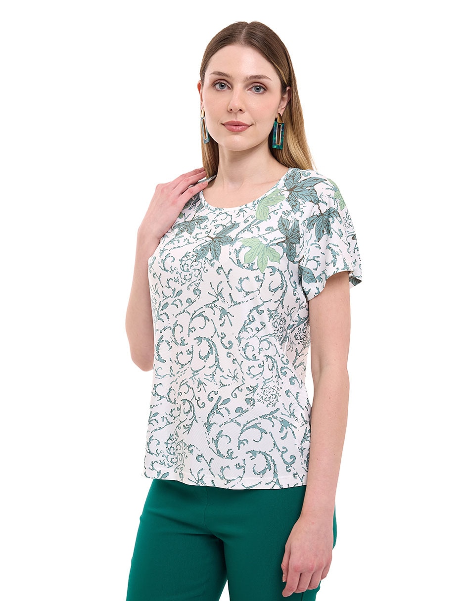 Blusa manga corta para mujer 1