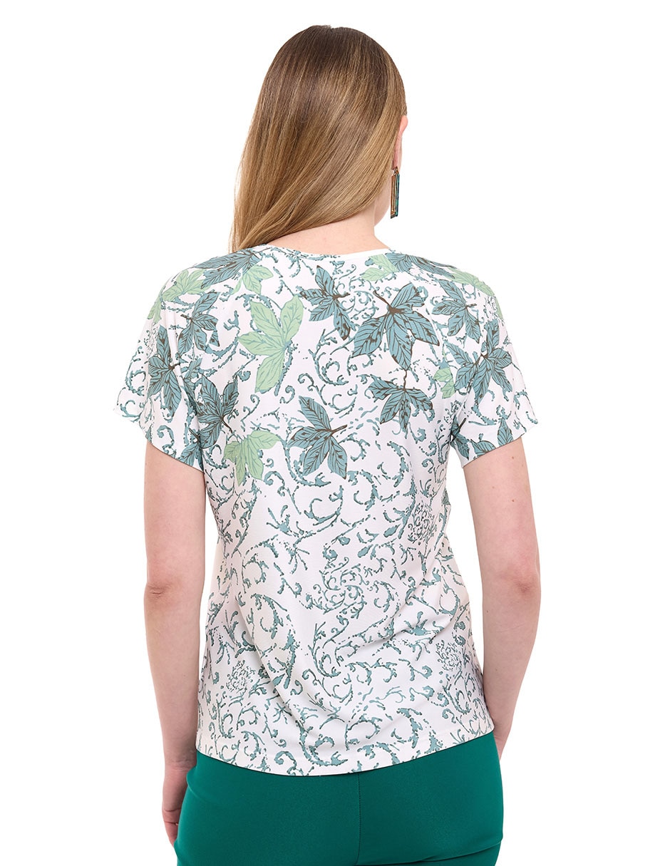 Blusa manga corta para mujer 5