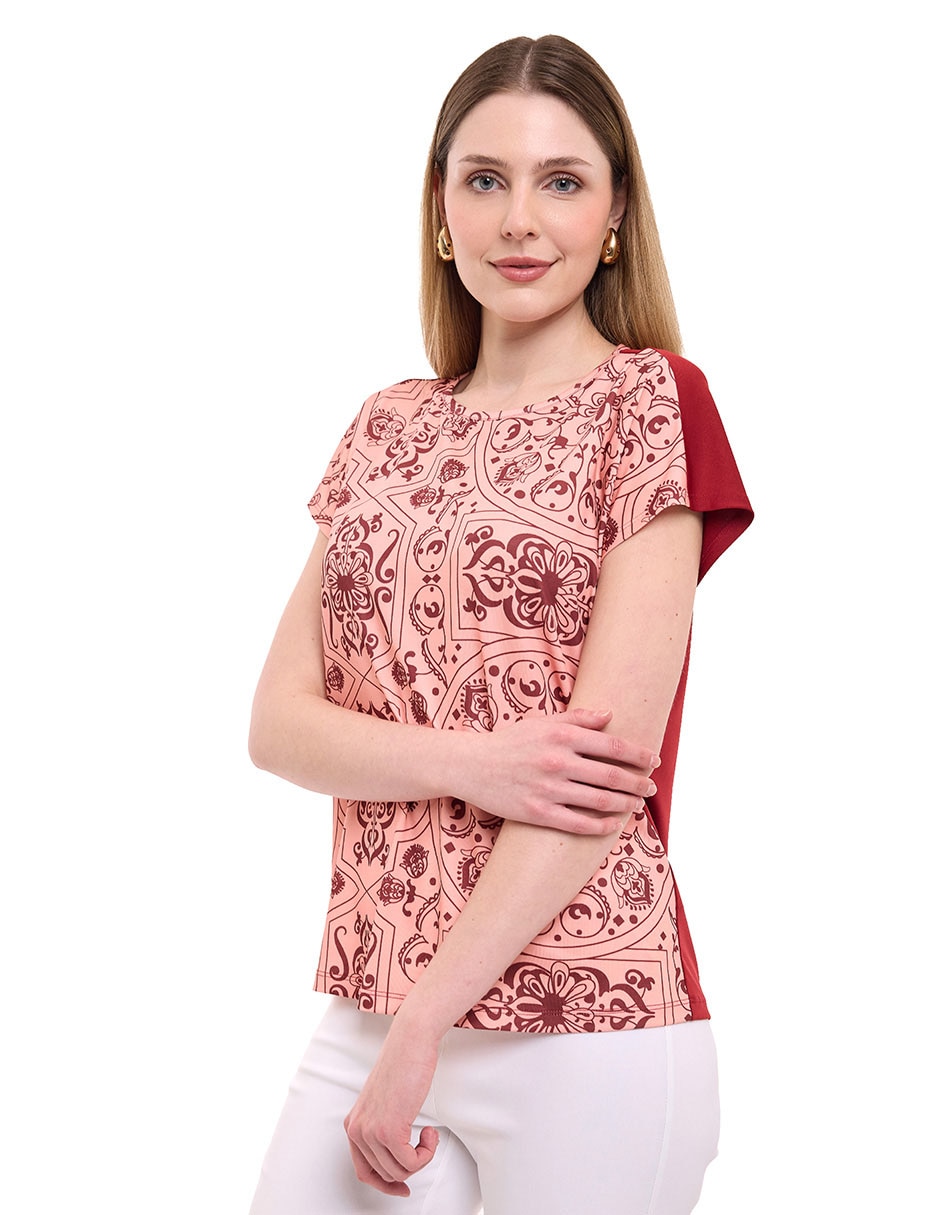 Blusa manga corta para mujer 1