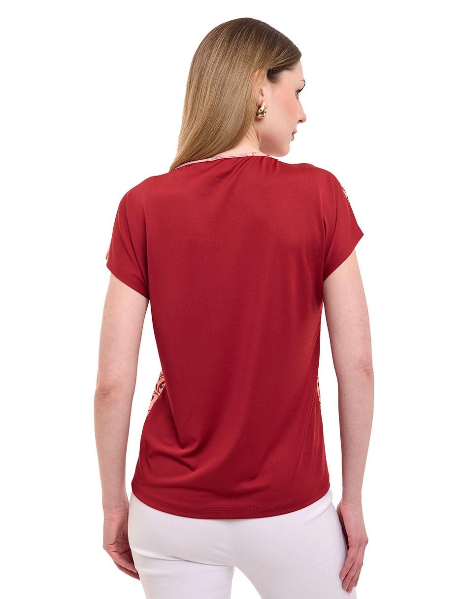 Blusa manga corta para mujer 5