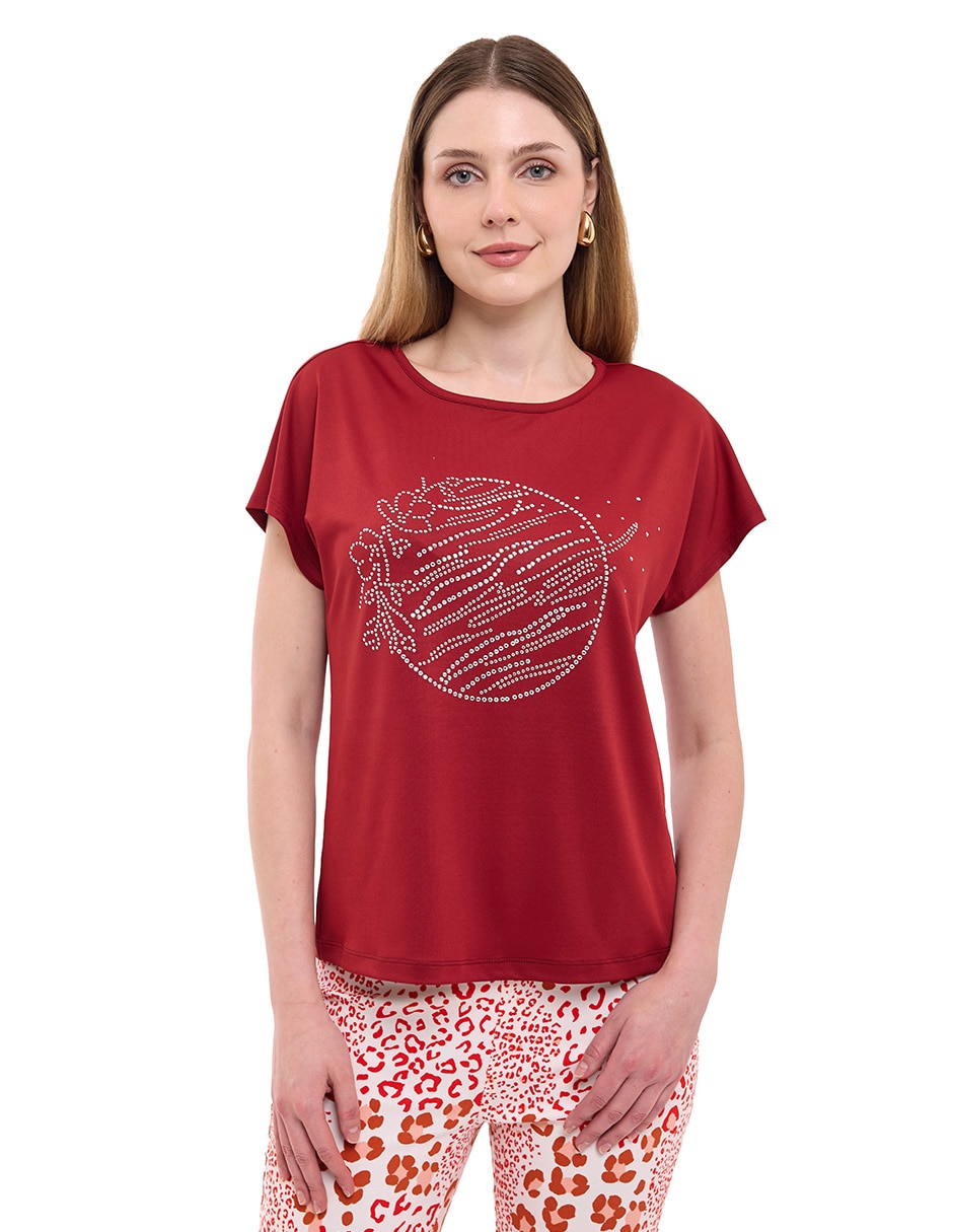 Blusa manga corta para mujer 1