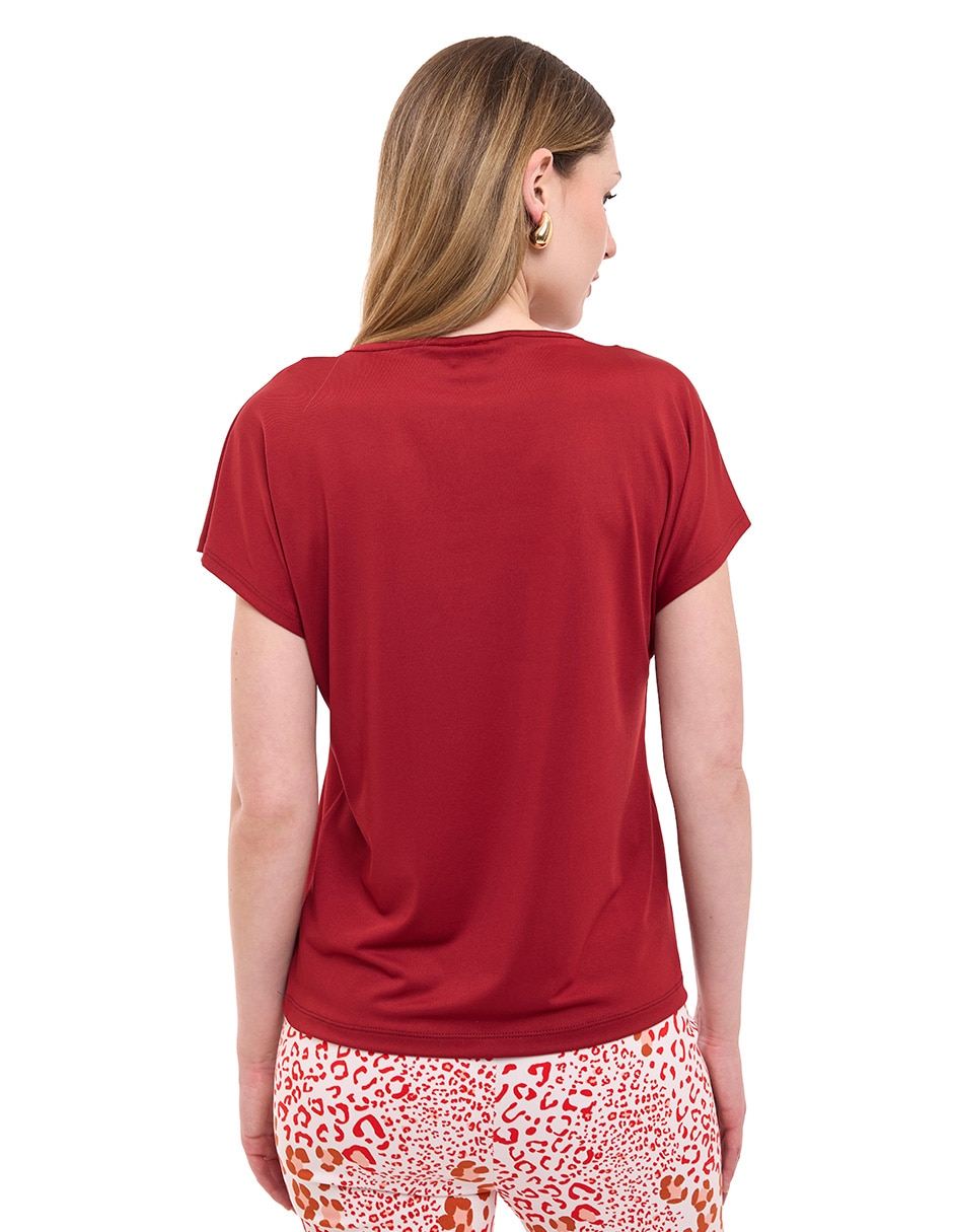Blusa manga corta para mujer 5