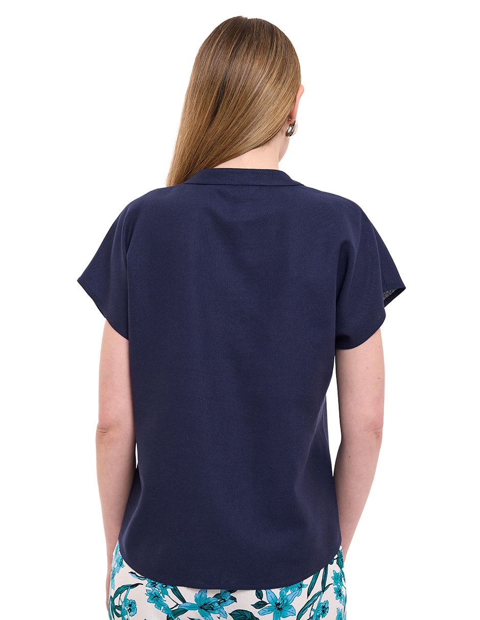 Blusa manga corta para mujer 5