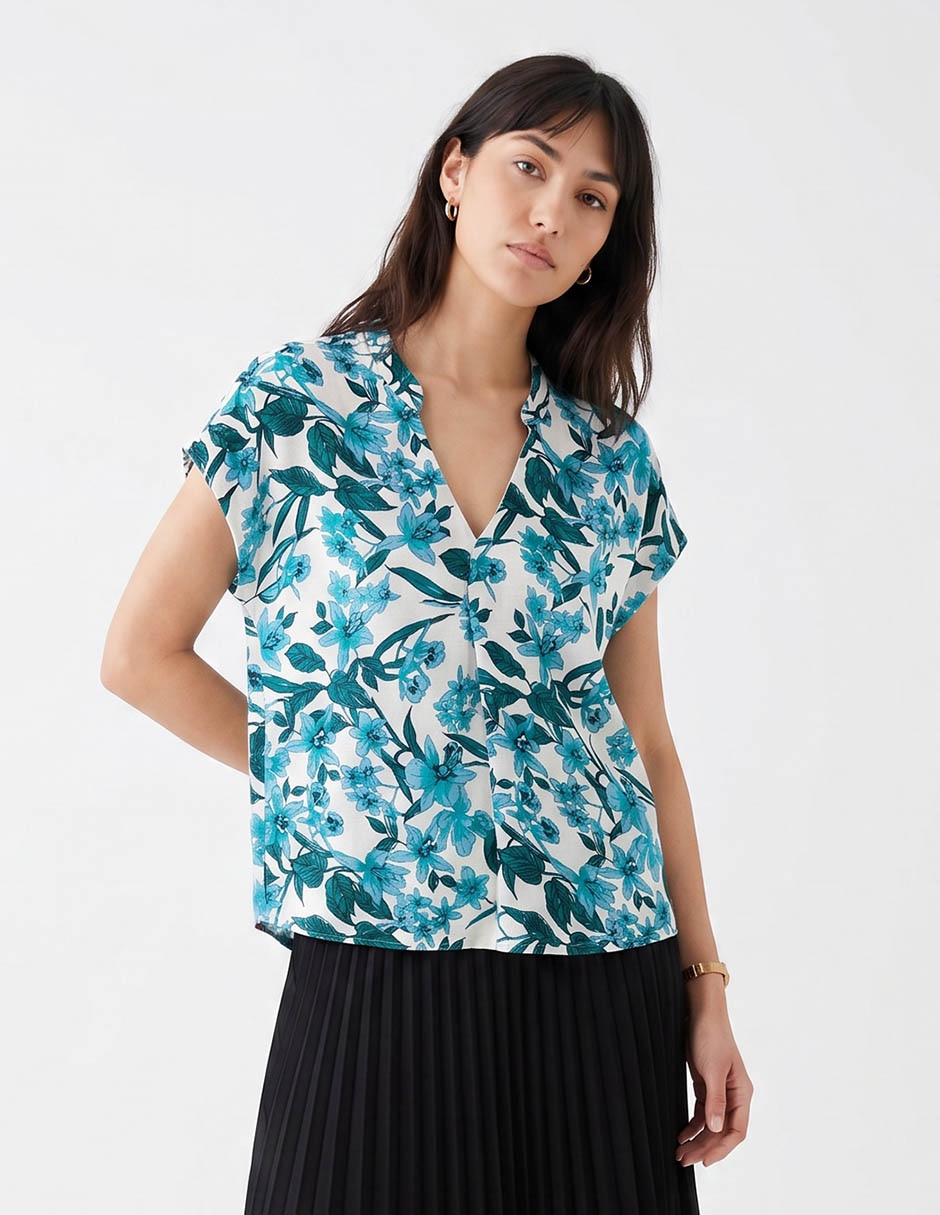 Blusa manga corta Alexis para mujer