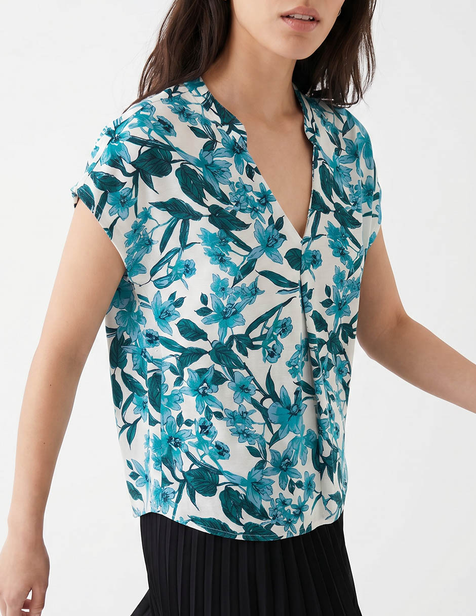 Blusa manga corta Alexis para mujer